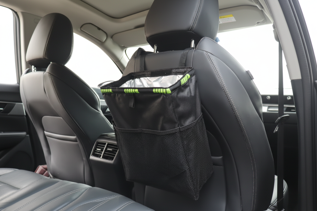 PTS Black Tear™ – Poubelle de Voiture Étanche Pliable Grande Capacité
