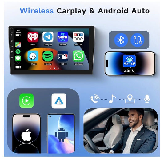 Autoradio Apple CarPlay sans fil pour Citroën C4 Phase 2 (2011-2018) - Écran tactile Android Auto GPS