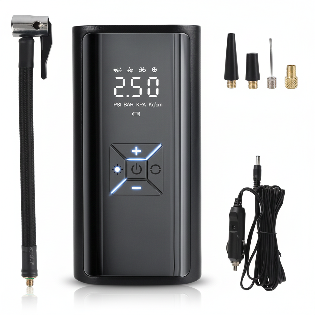 AirDrive™ Pro – Compresseur d’Air Intelligent Sans Fil 150 PSI