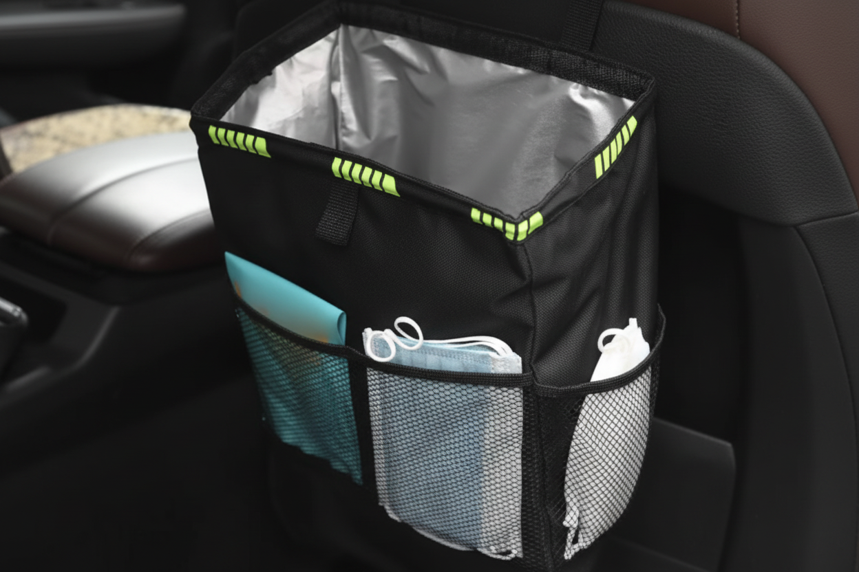 PTS Black Tear™ – Poubelle de Voiture Étanche Pliable Grande Capacité