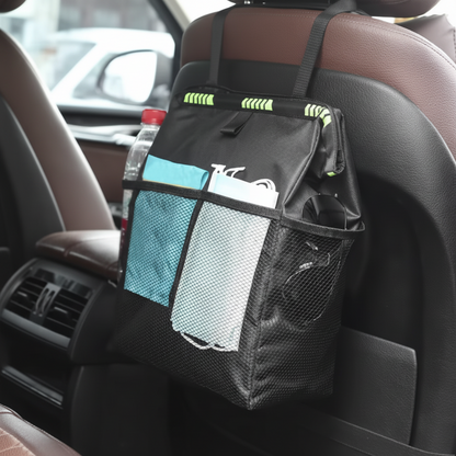 PTS Black Tear™ – Poubelle de Voiture Étanche Pliable Grande Capacité