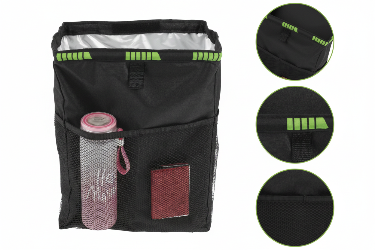 PTS Black Tear™ – Poubelle de Voiture Étanche Pliable Grande Capacité