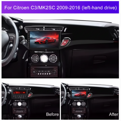 Autoradio CarPlay Citroën C3 (2009-2016) – Écran Tactile 9” Android | GPS, Bluetooth, Android Auto