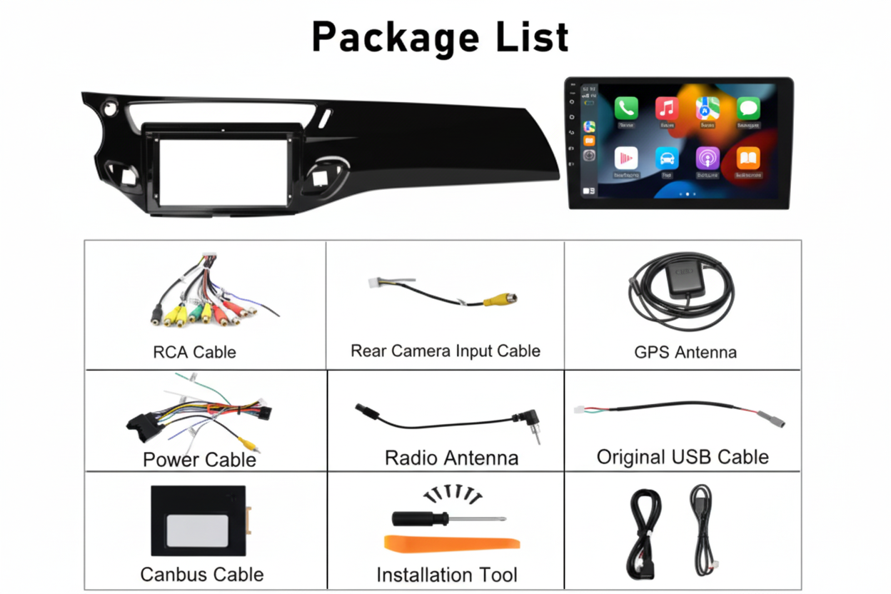 Autoradio CarPlay Citroën C3 (2009-2016) – Écran Tactile 9” Android | GPS, Bluetooth, Android Auto