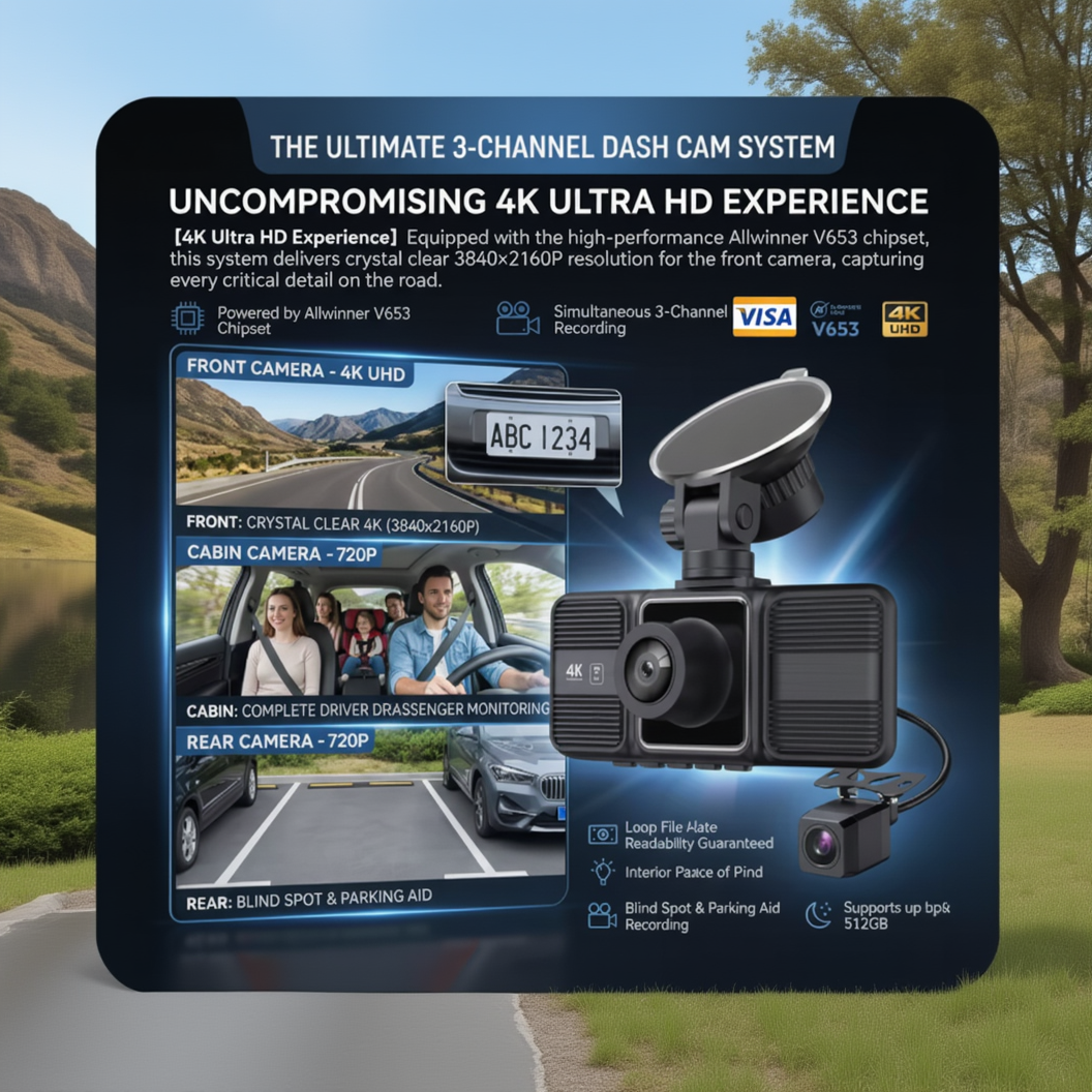 DriveGuard™ – Caméra de Sécurité Intelligente