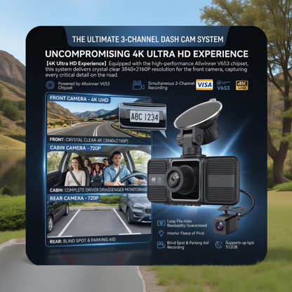 DriveGuard™ – Caméra de Sécurité Intelligente